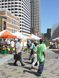 Rose Kennedy Greenway, which replaced the elevated expressway as part of Boston's "Big Dig."